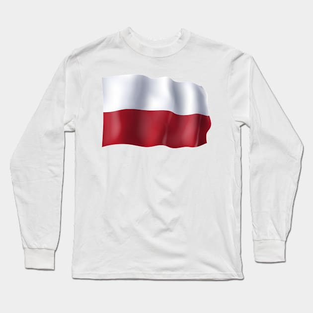 Polska flag Long Sleeve T-Shirt by SerenityByAlex